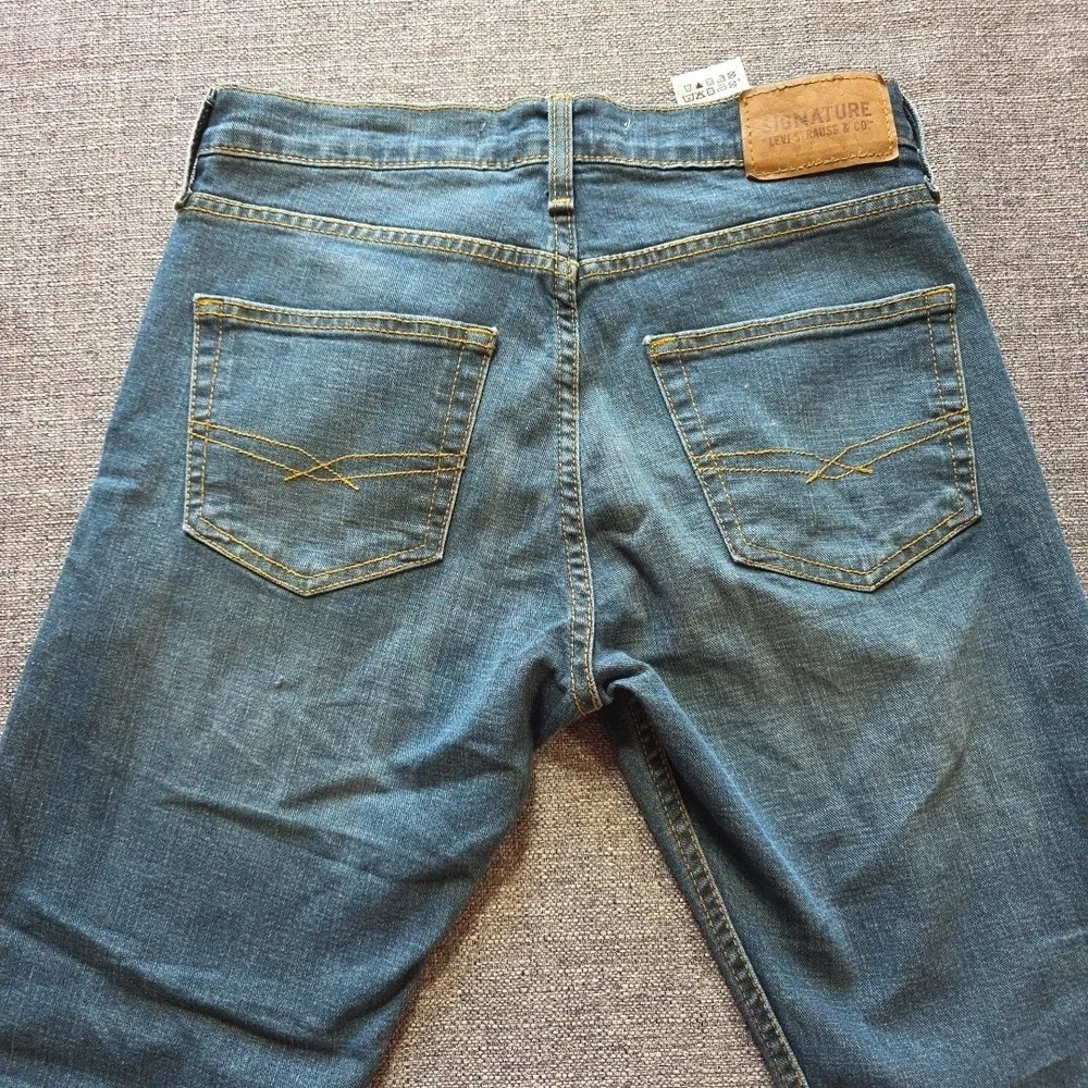 Levis Signature S51 Straight Jeans Mens W29 L30 Denim Blue Casual
